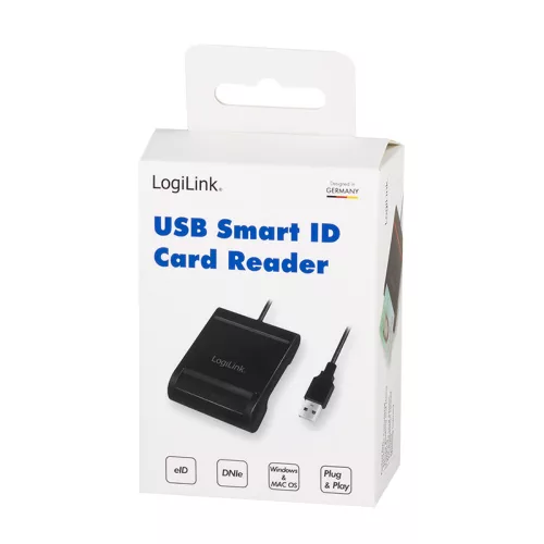 Logilink USB 2.0 kártyaolvasó (for Smart ID) (black) (CR0047)