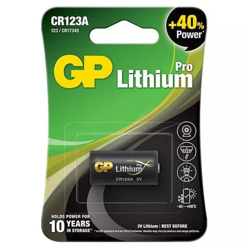 GP CR123A PRO elem (1.500mAh)