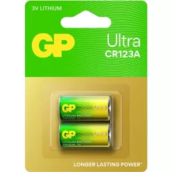 GP CR123A ULTRA elem (1.500mAh) (2db)