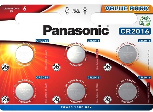 Panasonic CR2016 gombelem