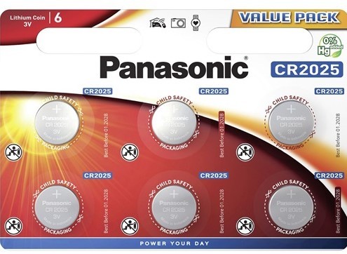 Panasonic CR2025 gombelem