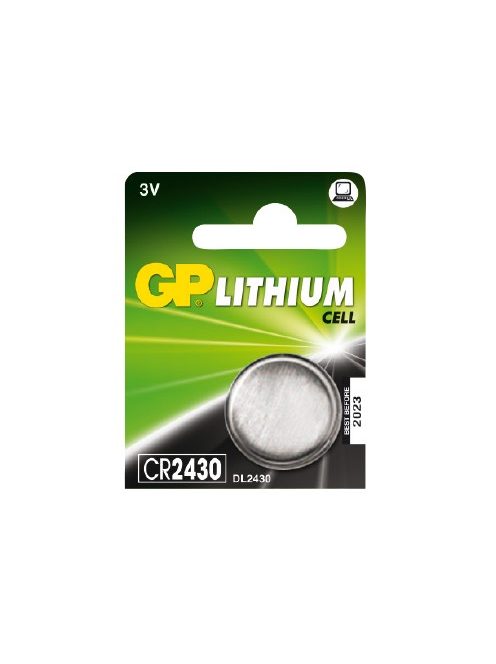 GP CR2430 3 voltos lítium elem