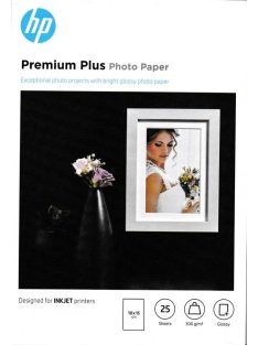  HP Premium Plus (fényes fotópapír) (10x15cm) (25 lap) (300g/m²) (CR677A)