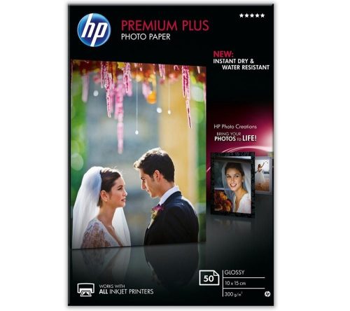HP Premium Plus (fényes fotópapír) (10x15cm) (50 lap) (300g/m²) (CR695A)