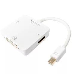   Logilink miniDisplayPort adapter - HDMI+DVI+DP, (4K/30Hz) (15cm)