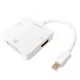 Logilink miniDisplayPort adapter - HDMI+DVI+DP, (4K/30Hz) (15cm)