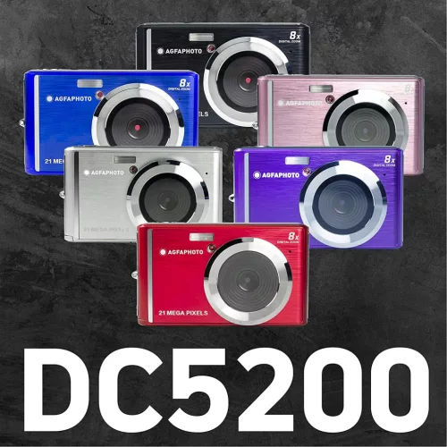 Agfa DC5200 kompakt digitális fényképezőgép (red)