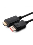 MicroConnect Displayport // HDMI kábel (4K) (60Hz) (2m) (DP-HDMI-2004K)