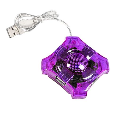 Esperanza 4-portos USB 2.0 HUB - lila színű