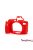 easyCover Kameraschutz für Canon EOS 80D, rot (ECC80DR)