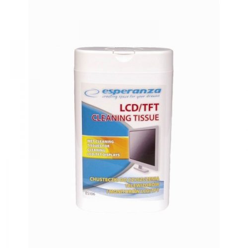 ESPERANZA LCD/TFT nedves tisztítókendő (100db) (ES106)