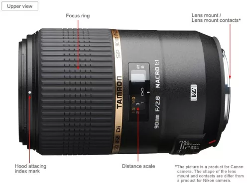 Tamron SP 90mm / 2.8 Di MACRO 1:1 VC USD (F004)