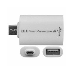 OTG microUSB adapter (fehér)