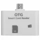 OTG microUSB kártyaolvasó (fehér)