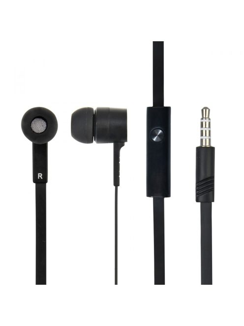 GT D2 fülhallgató mikrofonnal 3.5mm - fekete színű 