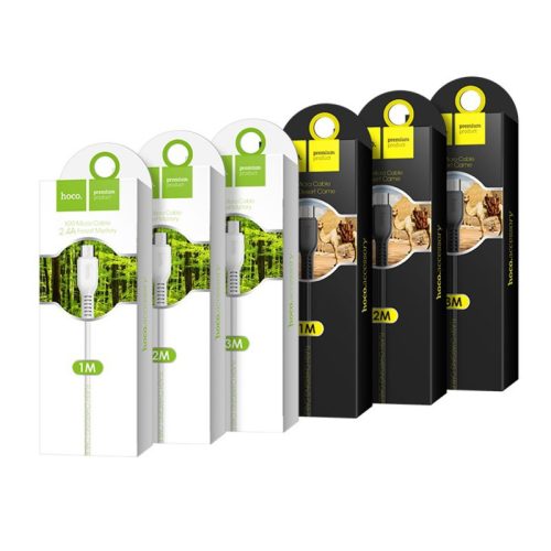 HOCO (USB-A to micro USB) “X20 Forest Mystery” töltő adatkábel (2m) (white) (HC068891)