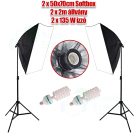 JACKAL Softbox szett 2x135W, 2x2m állvánnyal