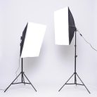 JACKAL Softbox szett 2x135W, 2x2m állvánnyal
