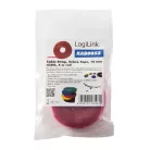 LogiLink vágható tépőzáras kábelkötegelő (4m x 16mm) (piros/red) (KAB0052)