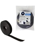 LogiLink vágható tépőzáras kábelkötegelő (10m x 20mm) (fekete/black) (KAB0055)