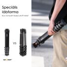 K&F CONCEPT TRAVELLER M1 (V1) állvány (aluminium) + BH-35L gömbfej (KF09.105V1)