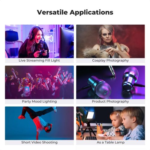 K&F Concept 12W RGB LED lámpa (KF34.052)