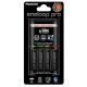 Panasonic Eneloop Pro 1/2/3/4db - AA/AAA akkumulátor gyors töltő + 4db AA Eneloop Pro akkumulátor (KKJ55HCD40E)
