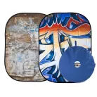 Lastolite Urban Collapsible 1.5 x 2.1m Distressed Paper/Graffiti (LB5714)