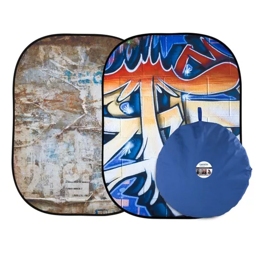 Lastolite Urban Collapsible 1.5 x 2.1m Distressed Paper/Graffiti (LB5714)
