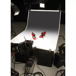 Colorama Colorgrad pvc háttér 110x170cm white/black