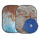 Lastolite Urban Collapsible 1.5 x 2.1m Rusty Metal/Plaster Wall (LB5713)