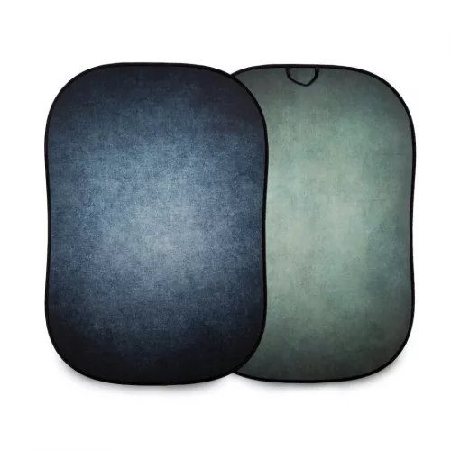 Vintage összecsukható háttér 1.5x2.1m tinta/zsálya