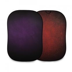 Vintage összecsukható háttér 1.5x2.1m padlizsán/bíbor