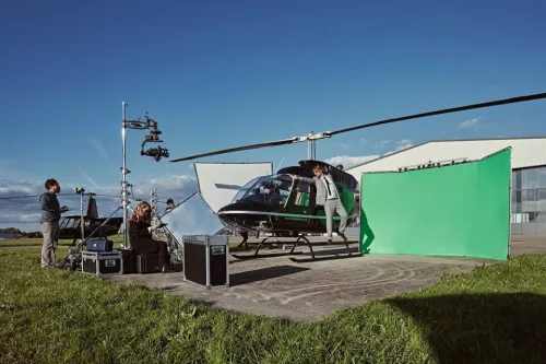 Panoráma háttér 4m chromakey zöld