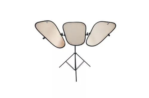 Lastolite Triflector kit:keret+3sunfire/ezüst panel+állvány