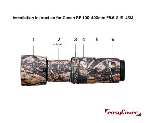 easyCover Lens Oak for Canon EF 70-200mm /2.8 L IS USM mark II, green camouflage (LOC70200GC)