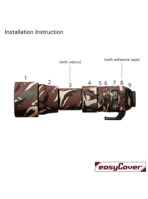 easyCover Lens Oak für Sigma 150-600mm /5-6.3DG OS HSM C, Wald camouflage (LOS150600CFC)