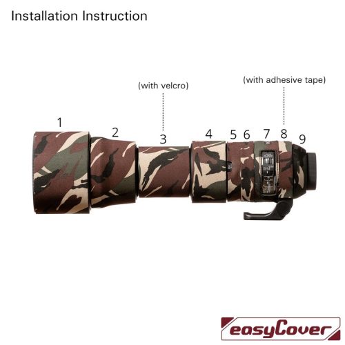 easyCover Lens Oak for Sigma 150-600mm /5-6.3DG OS HSM C, forest camouflage (LOS150600CFC)