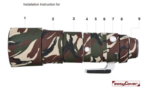 easyCover Lens Oak for Canon EF 70-200mm /2.8 L IS USM mark II, green camouflage (LOC70200GC)