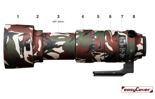 easyCover Lens Oak for Sigma 150-600mm /5-6.3DG OS HSM C, forest camouflage (LOS150600CFC)