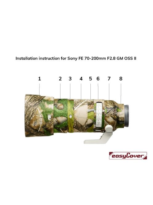 easyCover Sony FE 70-200mm / 2.8 GM OSS II objektív védő (brown camouflage) (LOS70200BC)