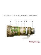 easyCover Sony FE 70-200mm / 2.8 GM OSS II objektív védő (green camouflage) (LOS70200GC)