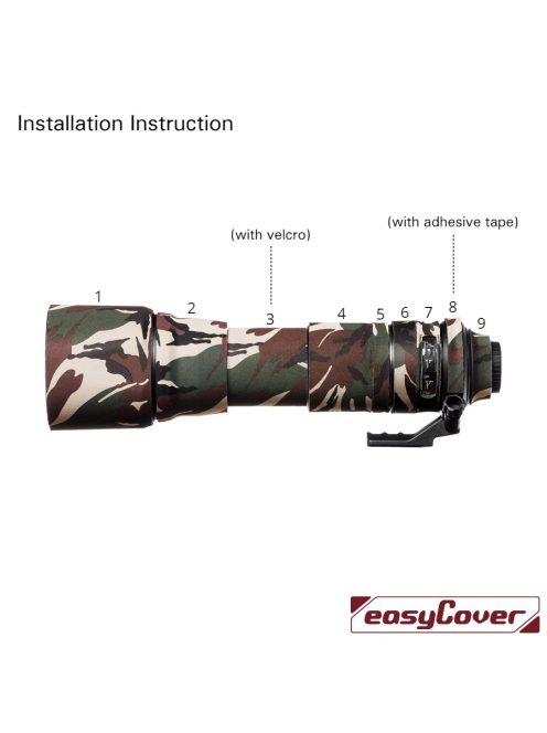 easyCover Tamron 150-600mm / 5-6.3 Di VC USD (A011) objektív védő (brown camouflage) (LOT150600BC)