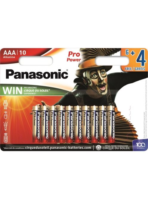 Panasonic Pro Power AAA elem (ceruza) (10db) (LR03PPG/10BW)