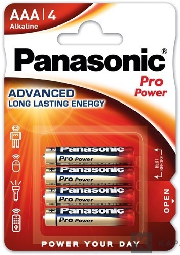 Panasonic Pro Power AAA elem (ceruza) (4db) (LR03PPG/4BP)