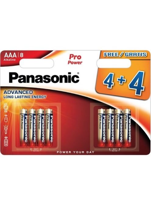 Panasonic Pro Power AAA elem (ceruza) (8db) (LR03PPG/8BW)