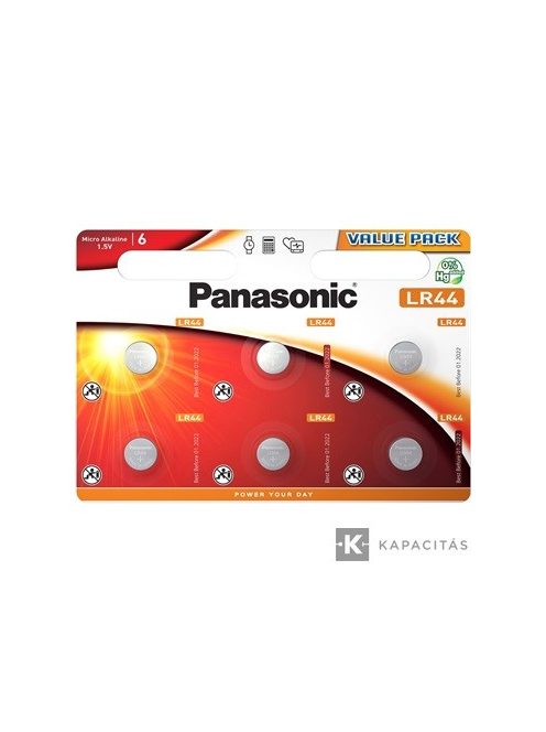 Panasonic LR44 gombelem (LR-44EL/1B)