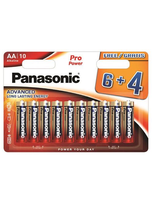 Panasonic Pro Power AA elem (ceruza) (10db) (LR6PPG/10BW)