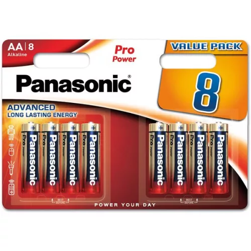 PANASONIC PRO Power AA elem (8db) (LR6PPG/8BW)