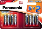 PANASONIC PRO Power AA elem (8db) (LR6PPG/8BW)